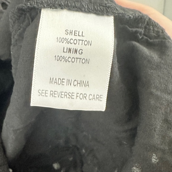 Lucy Paris Puff Sleeve Eyelet Mini Dress Black - Picture 6 of 7